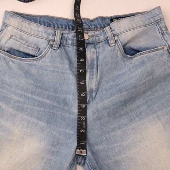 Blank NYC Jeans High Rise Tapered Leg Light Wash Faded Cotton Denim 29 - Picture 8 of 10